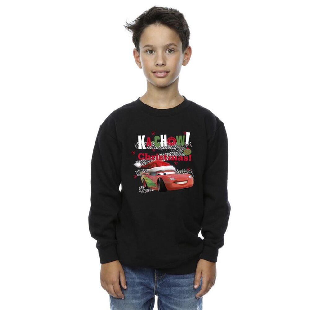 Cars Boys Kachow Christmas Sweatshirt / Black